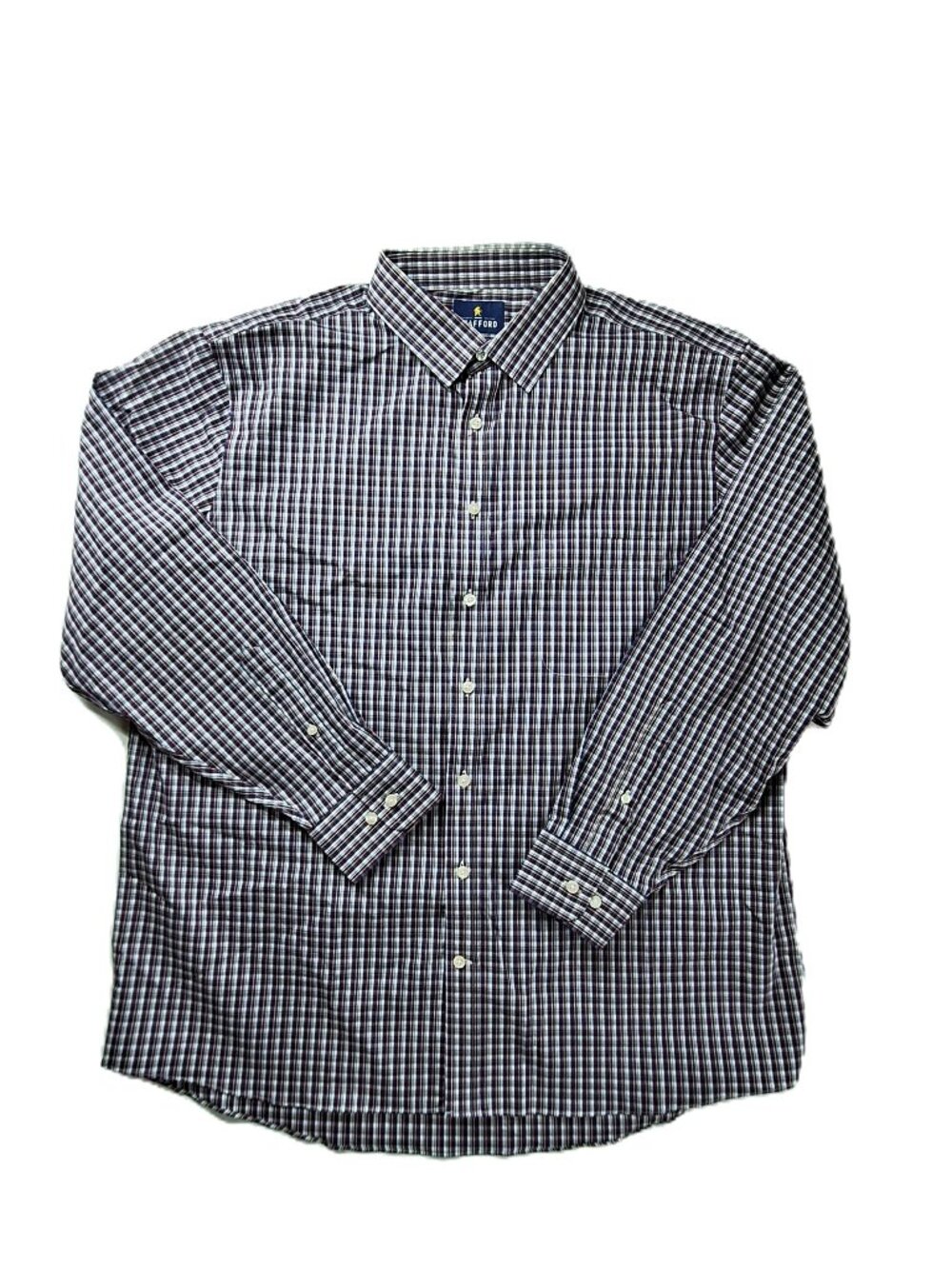 Stafford smart tech reg fit XL plaid shirt